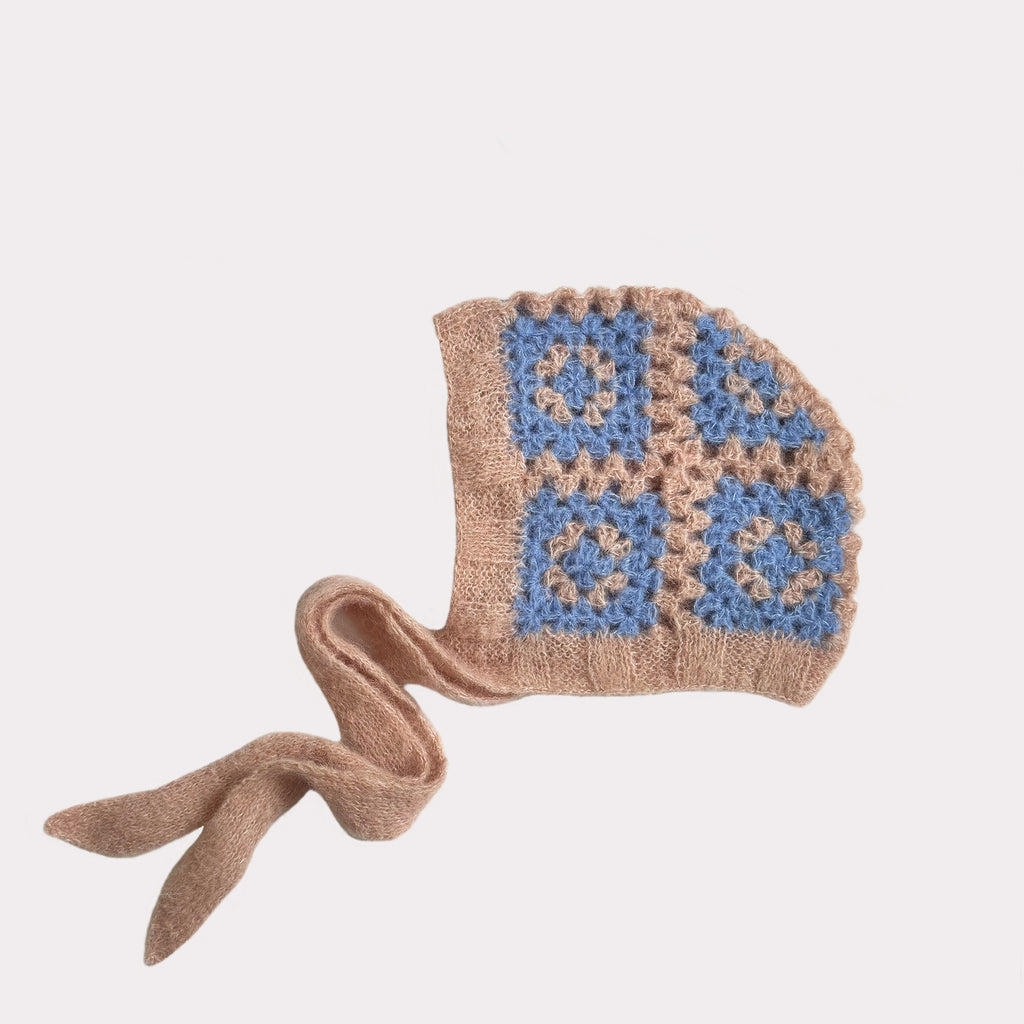 Bonnet Alpaka-Seide | Rosa & Hellblau