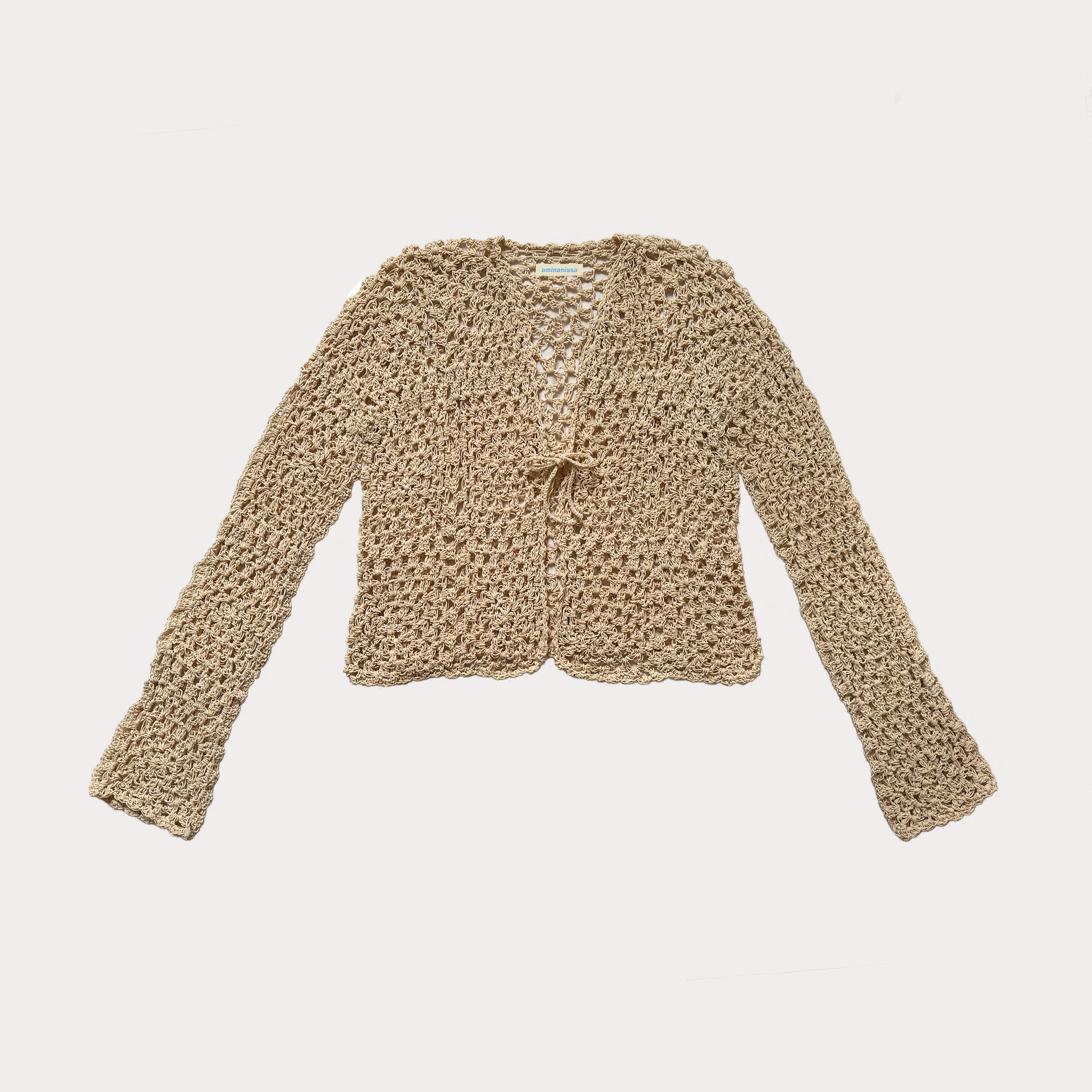 Meadow | Baumwoll-Crochet Cardigan | Gr. S/M