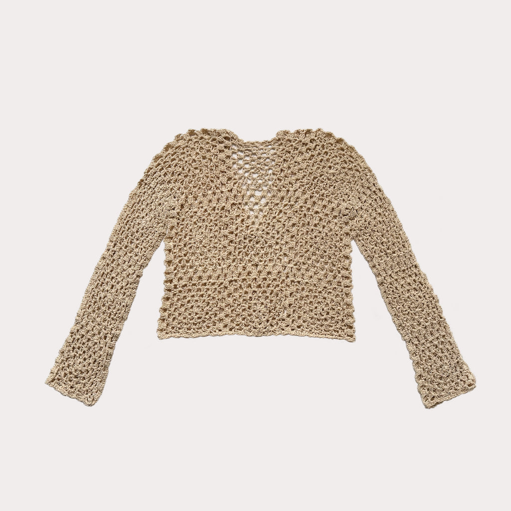Meadow | Baumwoll-Crochet Cardigan | Gr. S/M