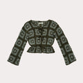 Moss | Alpaka & Seide Grannysquare Cardigan | Gr. S/M