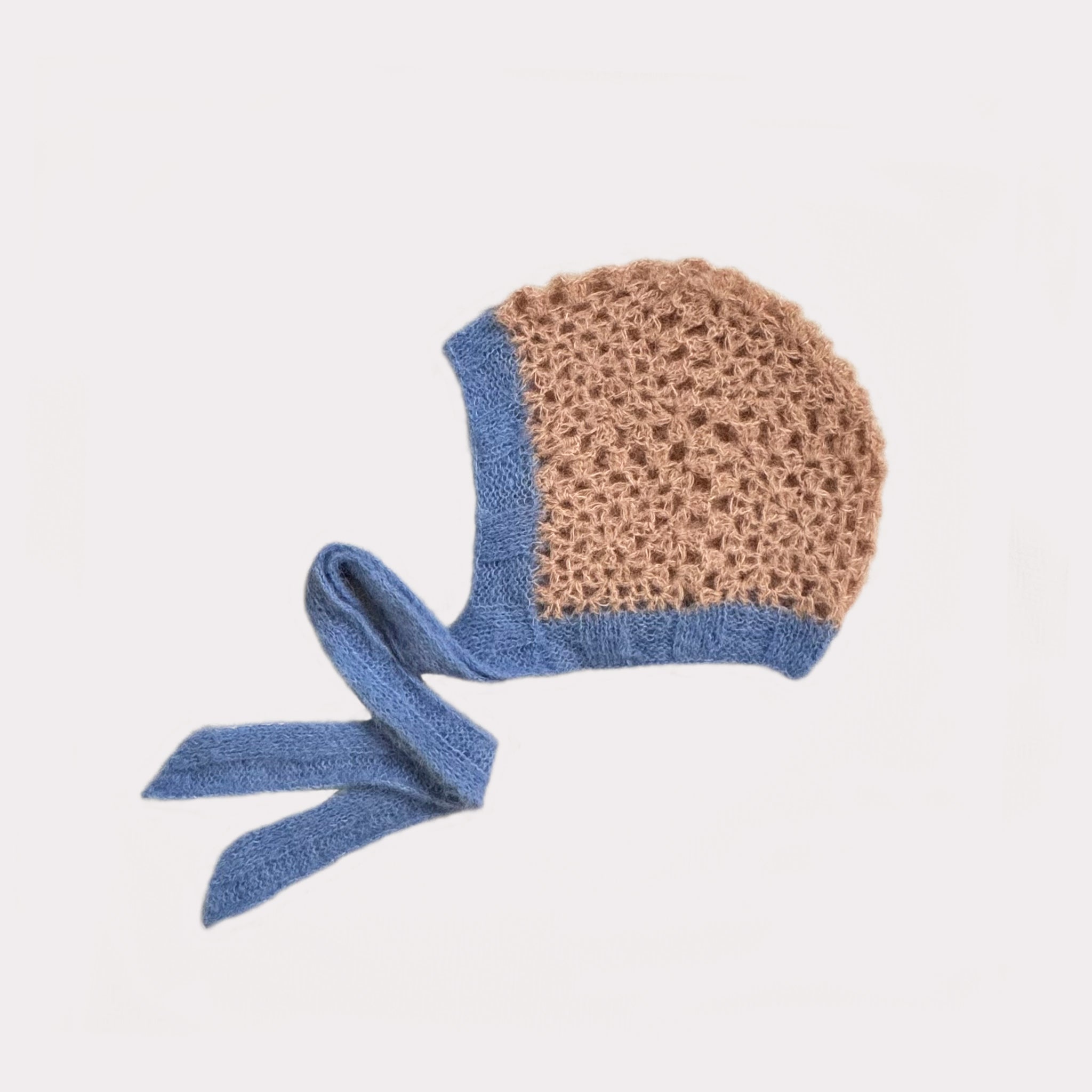 Bonnet Alpaka-Seide | Rosa / Hellblau