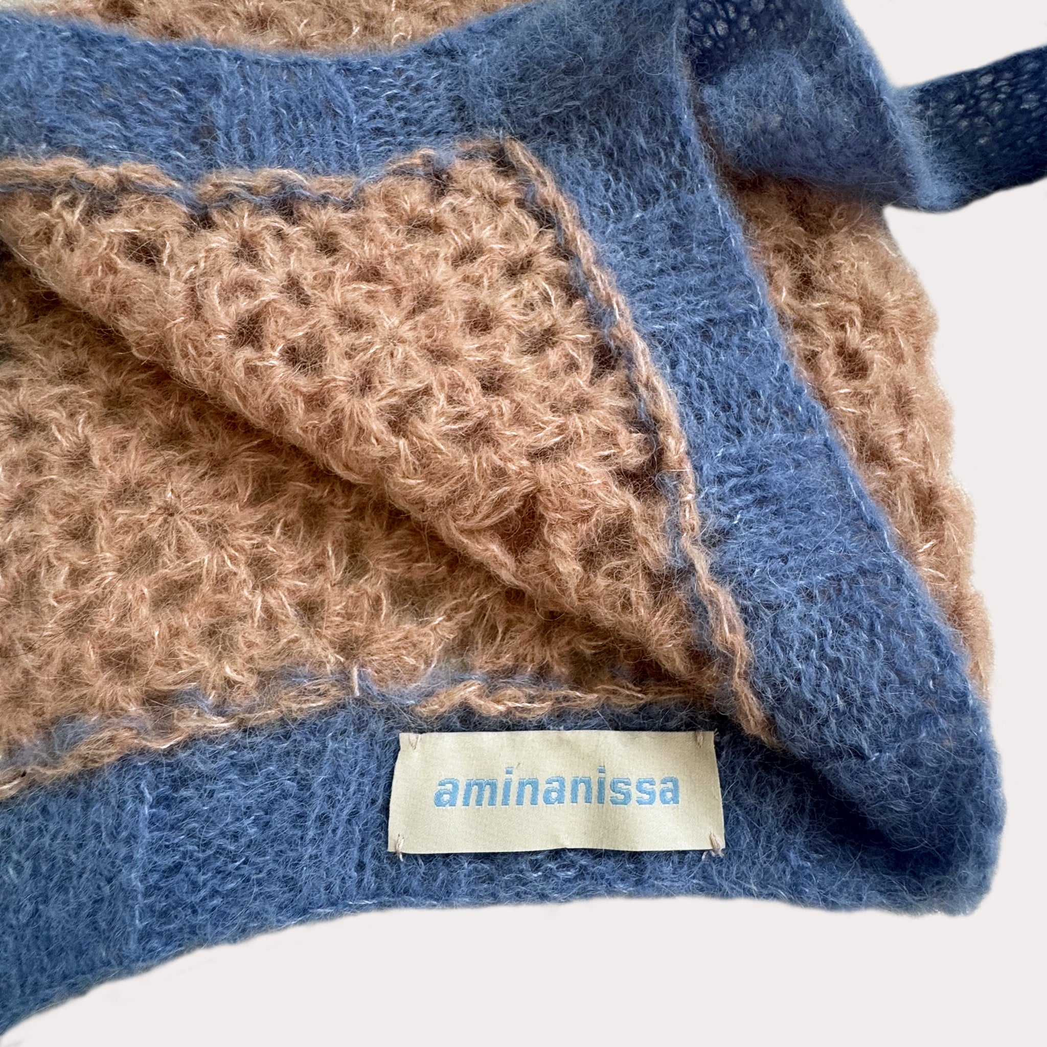 Bonnet Alpaka-Seide | Rosa / Hellblau